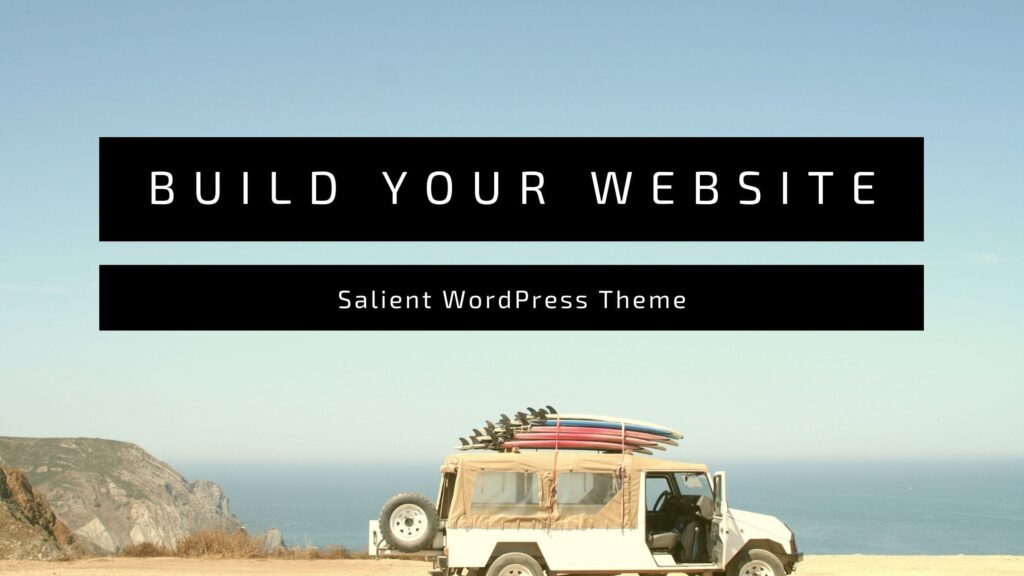 Salient WordPreBuild your Website WordPress Themess Theme