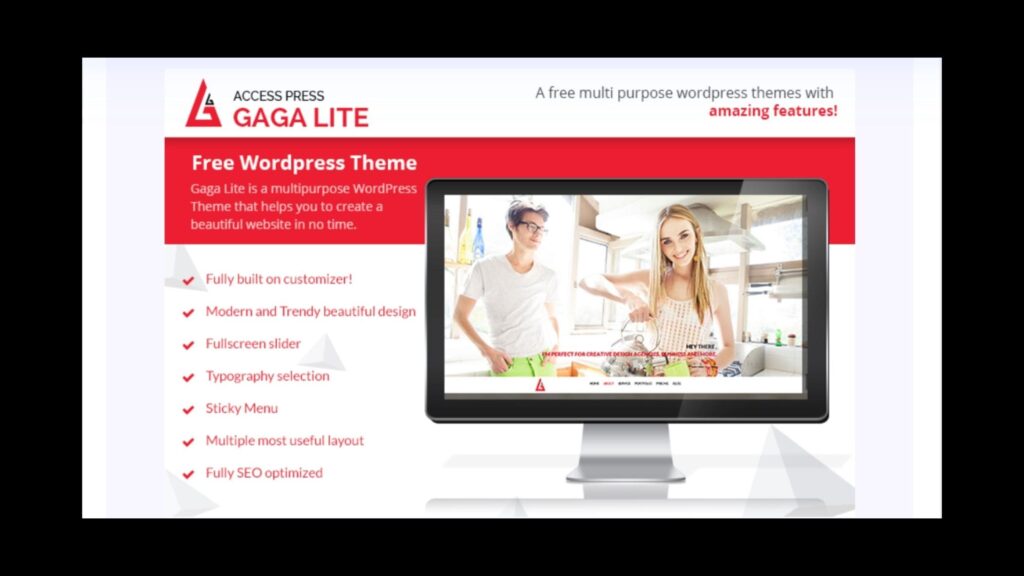 Gaga WordPress Parallax Theme