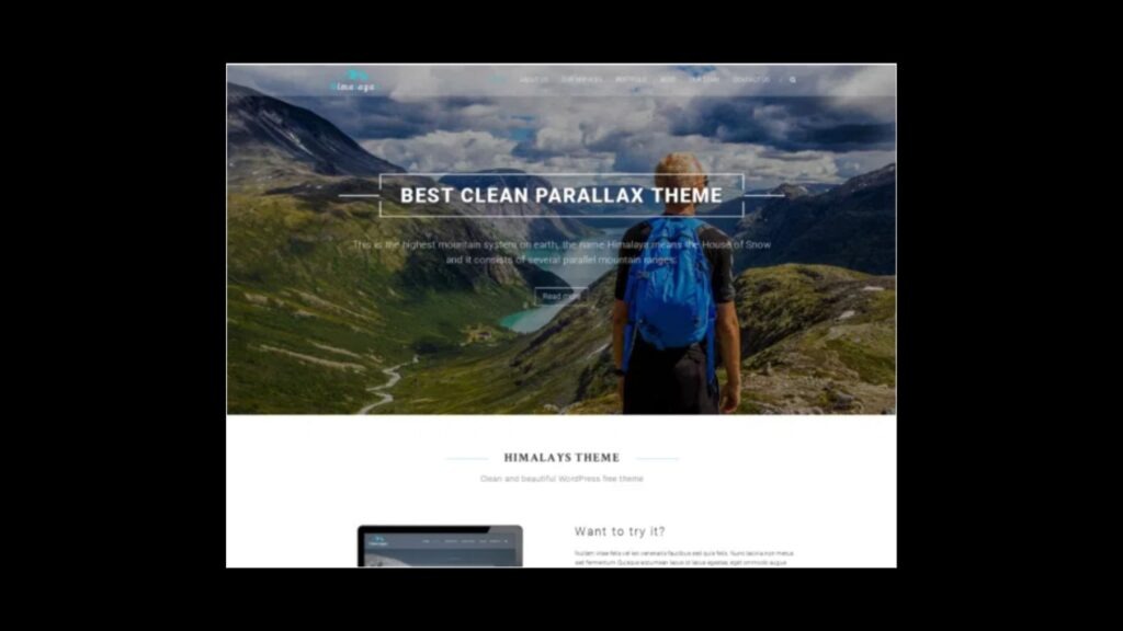 Himalays WordPress Parallax Theme