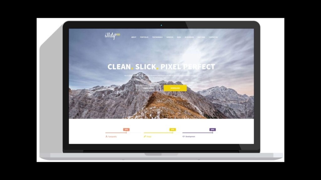 Illdy WordPress parallax Theme