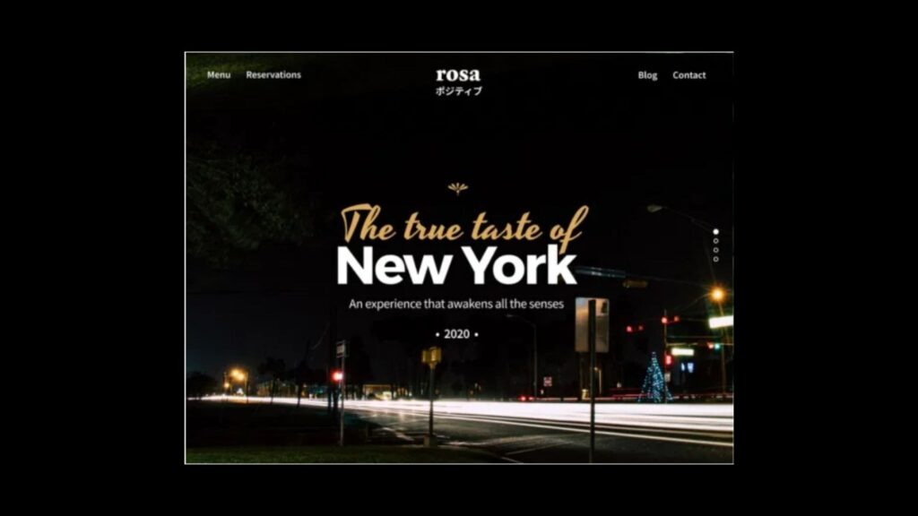 Rosa WordPress parallax Theme