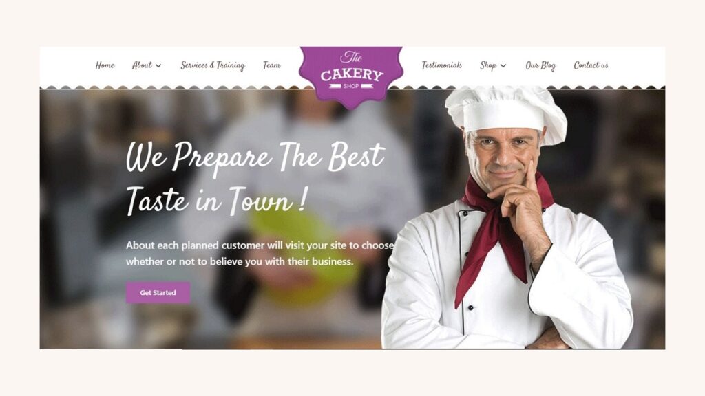 The Cakery Shop Best Bakery WordPress Theme