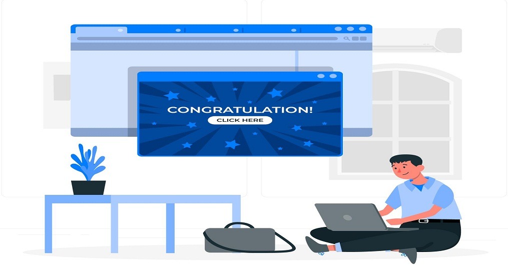 Congratulations popup plugins vector 