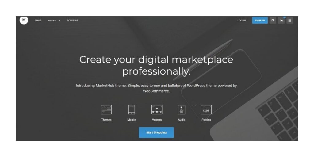 MarketHub WordPress Marketplace Theme