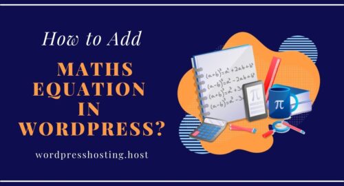 Add Maths Equation In WordPress