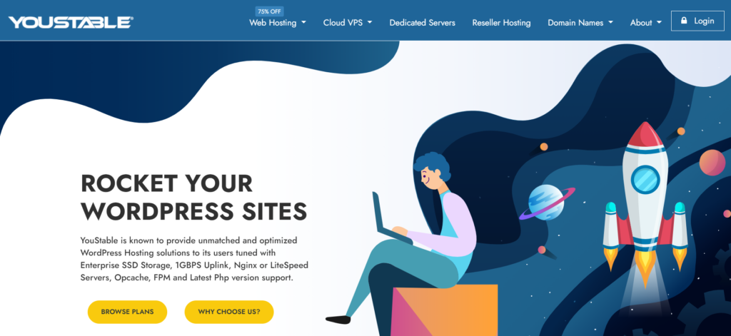 YouStable best WordPress hosting in Dubai