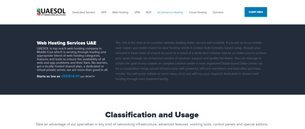 UAESOL WordPress hosting in Dubai