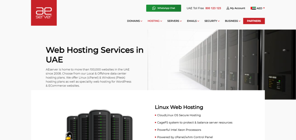 AEServer WordPress Hosting in Dubai