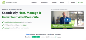 Scalahosting Best WordPress Hosting