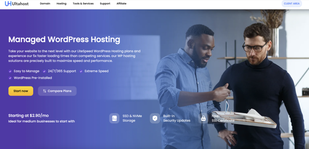 ultahost wordpress hosting