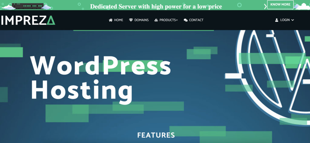 Impreza WordPress Hosting