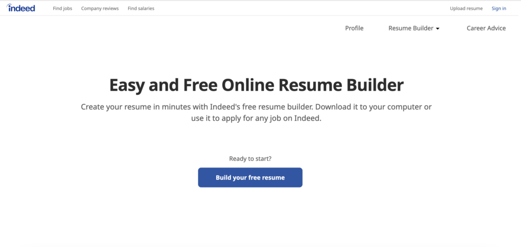 Indeed ai resume builder