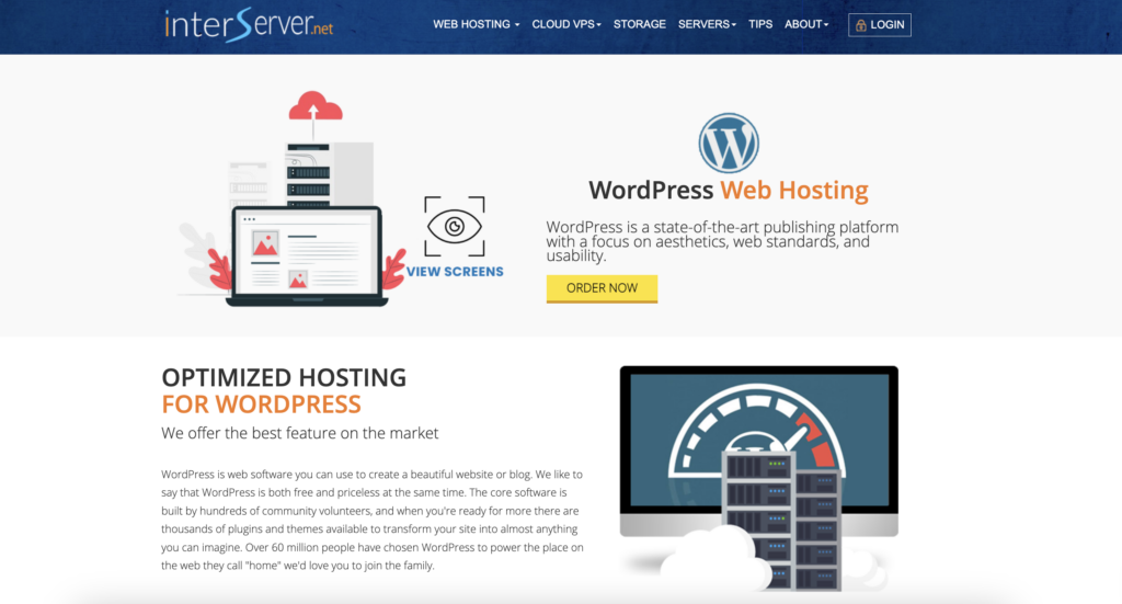 Interserver WordPress Hosti g