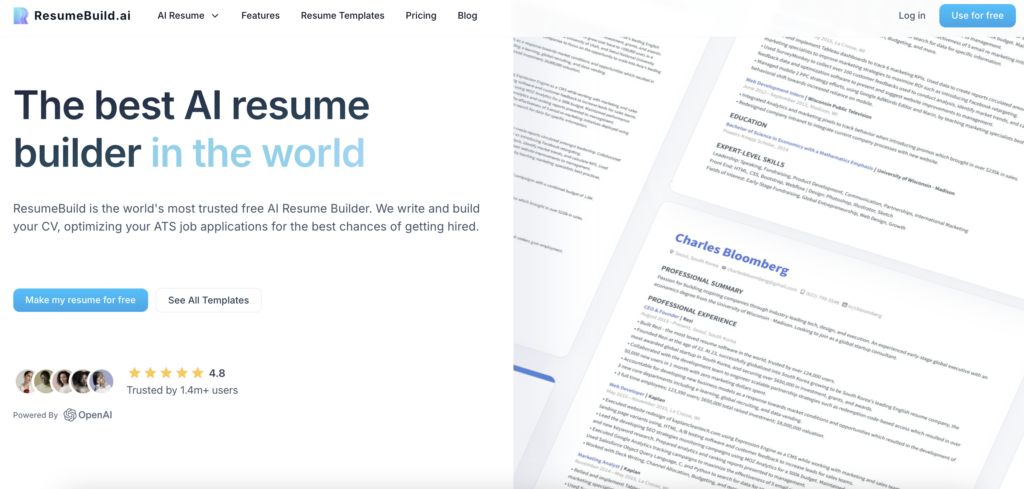 ResumeBuild ai