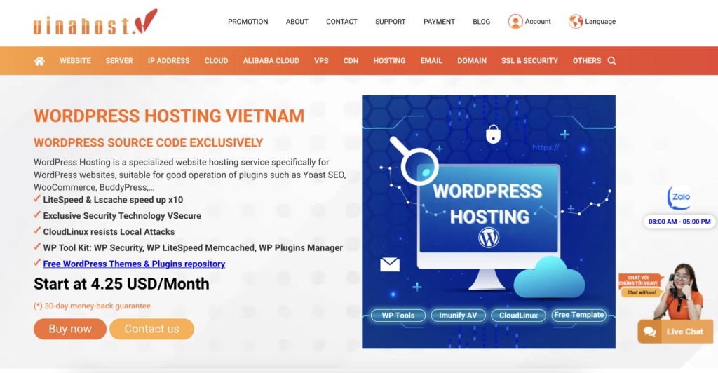 VinaHost WordPress Hosting