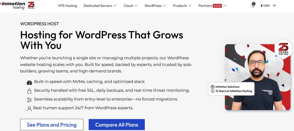 InMotionHosting WordPress Hosting