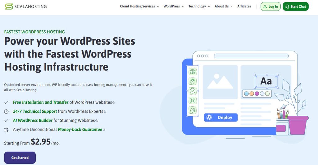 ScalaHosting WordPress Hosting