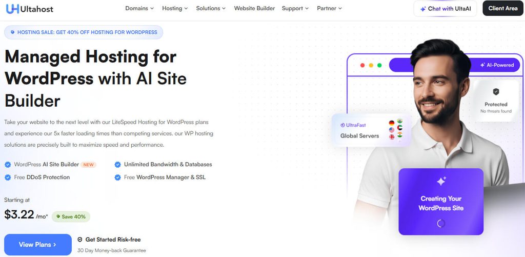UltaHost WordPress Hosting